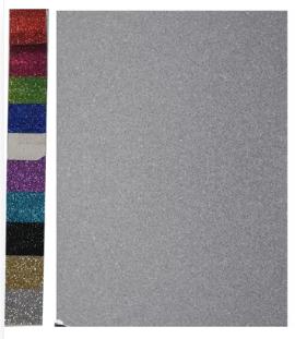 ΧΑΡΤΟΝΙ GLITTER 50X70CM ΑΣΗΜΙ COLORFIX 250GR