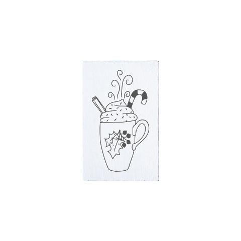 ΣΦΡΑΓΙΔΑ ΧΕΙΡΟΤΕΧΝΙΑΣ M&B STAMP  CHRISTMAS MUG (WHITE) 35X55MM