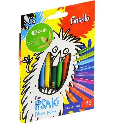 ΜΑΡΚΑΔΟΡΟΙ ΛΕΠΤΟΙ 12 ΧΡΩΜΑΤΩΝ FIORELLO FUN