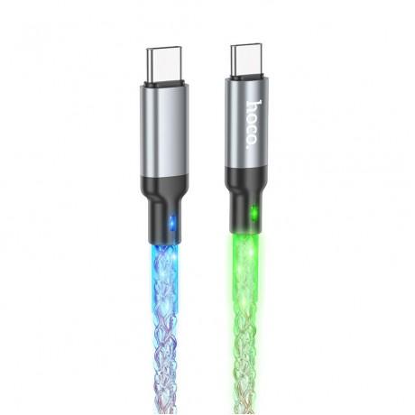 ΚΑΛΩΔΙΟ TYPE-C TO LIGHTNING ΦΟΡΤΙΣΗΣ+DATA 1.m, ΠΟΛΥΧΡΩΜΟ LED HOCO U112
