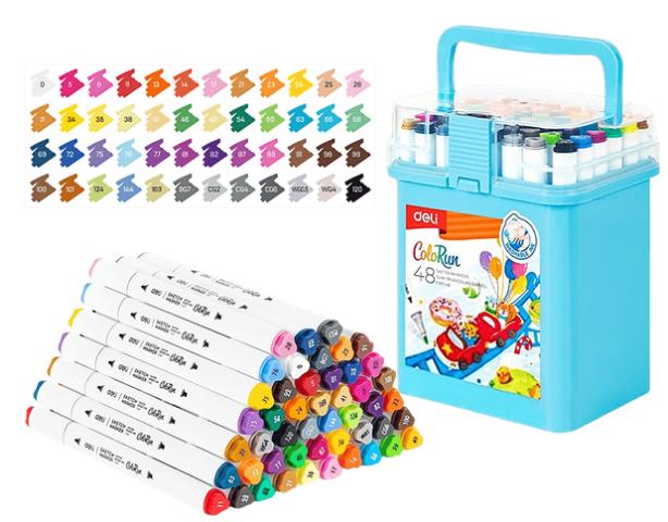 ΜΑΡΚΑΔΟΡΟΙ ΔΙΠΛΗ ΜΥΤΗ 48 ΧΡΩΜΑΤΩΝ DELI COLOR FUN