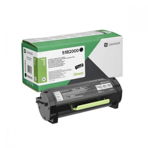 TONER ORIGINAL LEXMARK 51B2000 ORIGINAL -2500 PAGES