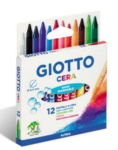 ΚΗΡΟΜΠΟΓΙΕΣ 12 ΧΡΩΜΑΤΩΝ GIOTTO 9CM