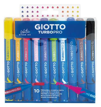 ΜΑΡΚΑΔΟΡΟΙ 10 ΧΡΩΜΑΤΩΝ GIOTTO PRO ΔΙΠΛΗΣ ΜΥΤΗΣ