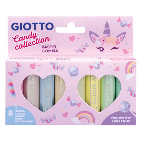 ΓΟΜΑ GIOTTO PASTEL CANDY COLLECTION 8TEM