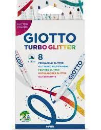 ΜΑΡΚΑΔΟΡΟΙ GLITTER 8 ΧΡΩΜΑΤΩΝ GIOTTO TURBO GLITTER