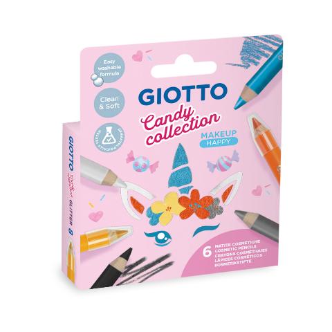 ΧΡΩΜΑΤΑ ΠΡΟΣΩΠΟΥ ΣΕΤ 6 GIOTTO MAKE UP ΜΟΛΥΒΙΑ CANDY COLLECTION