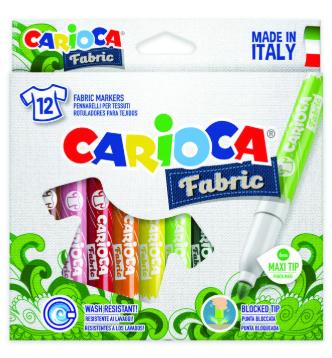 ΜΑΡΚΑΔΟΡΟΙ ΥΦΑΣΜΑΤΟΣ 12 ΧΡΩΜΑΤΩΝ CARIOCA FABRIC