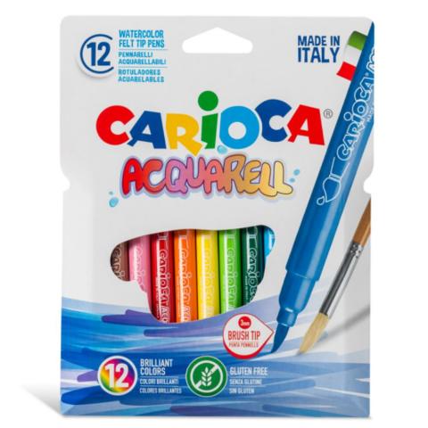 ΜΑΡΚΑΔΟΡΟΙ ΑΚΟΥΑΡΕΛΛΑΣ 12 ΧΡΩΜΑΤΩΝ CARIOCA AQUARELLA