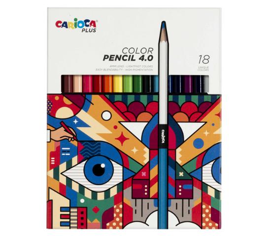 ΞΥΛΟΜΠΟΓΙΕΣ 18 ΧΡΩΜΑΤΩΝ CARIOCA PLUS 42816