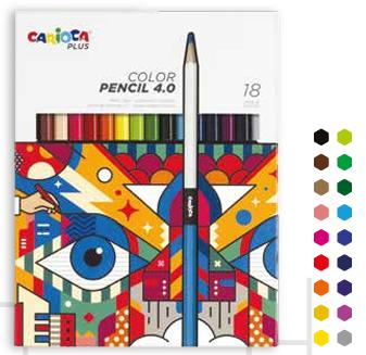 ΞΥΛΟΜΠΟΓΙΕΣ 18 ΧΡΩΜΑΤΩΝ CARIOCA PLUS 42816