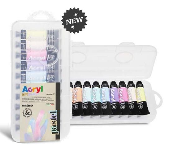 ΣΕΤ ΑΚΡΥΛΙΚΑ PASTEL 10ΧΡΩΜΑΤΩΝ 18ML PRIMO
