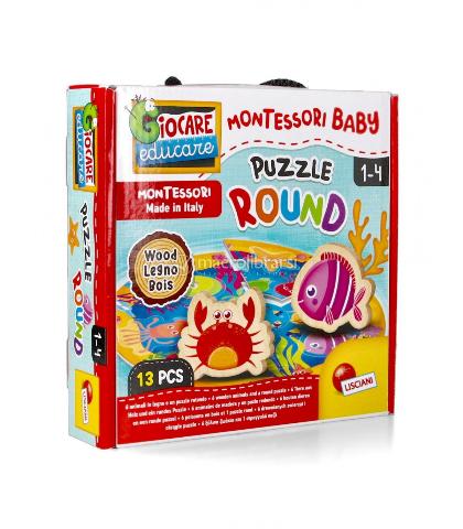 MONTESSORI WOOD PUZZLE  ROUND