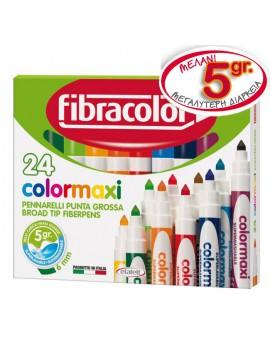 ΜΑΡΚΑΔΟΡΟΙ ΧΟΝΔΡΟΙ 24 ΧΡΩΜΑΤΩΝ COLORMAXI FIBRACOLOR JUMBO