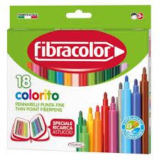 ΜΑΡΚΑΔΟΡΟΙ 18 ΧΡΩΜΑΤΩΝ FIBRACOLOR 2,9ΜΜ COLORITO