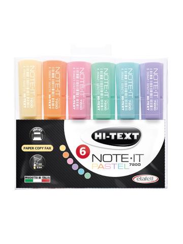 ΣΕΤ ΜΑΡΚΑΔΟΡΟΙ ΥΠΟΓΡΑΜΜΙΣΗΣ 6 ΧΡΩΜΑΤΑ HI-TEXT PASTEL