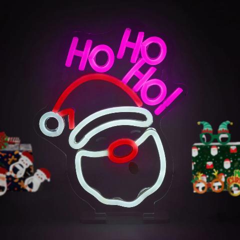 LEGAMI ΦΩΤΙΣΤΙΚΟ NEON-EFFECT LED SIGN - IT'S A SIGN - SANTA