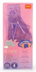 ΣΕΤ ΓΕΩΜΕΤΡΙΚΑ 15ΕΚ 4ΤΕΜ LEGAMI GEOMETRY SET YOU RULE! KITTY