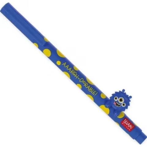 ΣΤΥΛΟ GEL LEGAMI WITH ANIMAL DECORATION LOVELY FRIENDS MONSTER ΧΡΩΜΑ ΓΡΑΦΗΣ ΜΠΛΕ