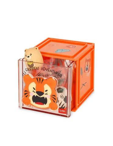 LEGAMI ADJUSTABLE DESK ORGANISER - STATIONERY BOX LION