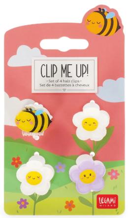 LEGAMI CLIP ME UP! - SET OF 4 MINI HAIR CLIPS - BEE