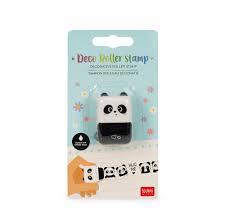DECO ROLLER STAMP - DECORATIVE ROLLER STAMP - PANDA - BLACK INK