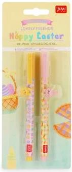 ΣΕΤ ΣΤΥΛΟ ΜΕ ΓΟΜΑ 2ΤΕΜ GEL PENS HOPPY EASTER - SECRET2026 0,5 MM
