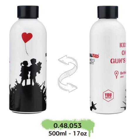 ΘΕΡΜΟΣ 500ML YOU BOTTLE BANKSY'S YBK-27277 KIDS ON GUN'S HILL