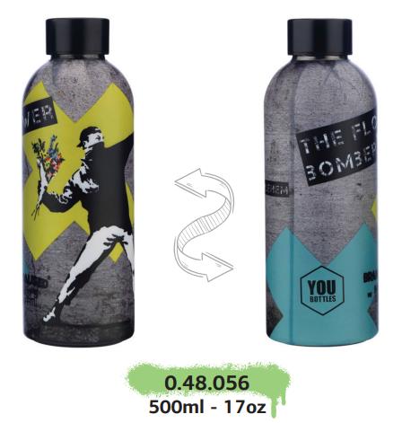 ΘΕΡΜΟΣ 500ML YOU BOTTLE BANKSY'S YBK-27280 THE BOMBER FLOWERS