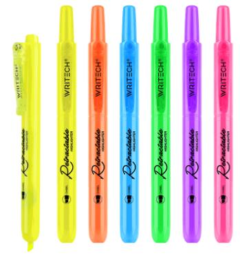 ΜΑΡΚΑΔΟΡΟΣ ΥΠΟΓΡΑΜΜΙΣΕΩΣ WRITECH ME ΚΟΥΜΠΙ 1-4mm RETRACTABLE NEON