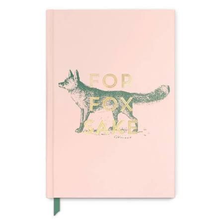 DESIGNWORKS JB86-1099 FOX "FOR FOX SAKE" VINTAGE SASS - SOFT TOUCH HARDCOVER BOOK BOUND, 5.75 X 8.5