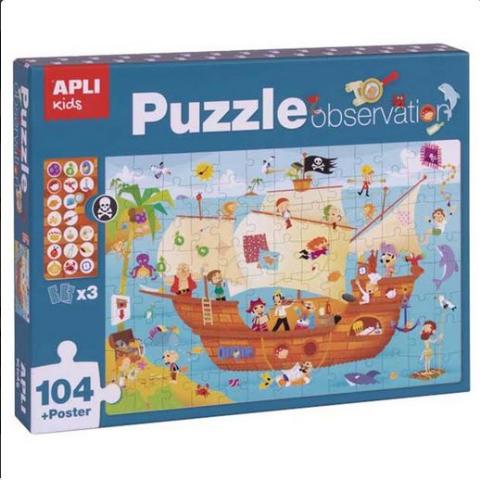 PUZZLE ΠΑΡΑΤΗΡΗΤΙΚΟΤΗΤΑΣ APLI PIRATE SHIP 17917