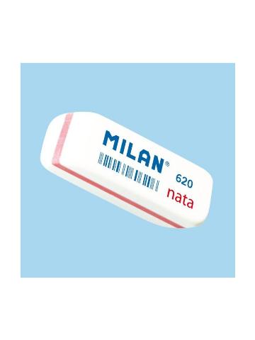 ΓΟΜΑ MILAN 620 NATA ΠΛΑΣΤΙΚΗ ΛΕΥΚΗ ΜΕ ΡΙΓΑ ΚΟΥΤΙ