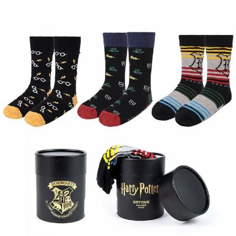 ΚΑΛΤΣΕΣ HARRY POTER ΣΕΤ 3ΖΕΥΓΑΡΙΑ ΣΕ ΚΟΥΤΙ (ΜΕΓΕΘΟΣ 38-45)