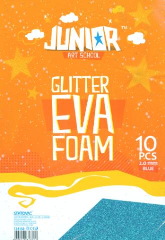 ΑΦΡΩΔΕΣ ΦΥΛΛΟ GLITTER Α4 2ΜΜ ΜΠΛΕ