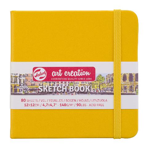 SKETCHBOOK 12X12 ΔΕΜΕΝΟ GOLDEN YELLOW TALENS