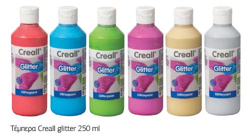 ΤΕΜΠΕΡΑ 250ML CREALL GLITTER ΜΠΛΕ