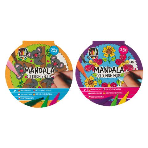 ΖΩΓΡΑΦΙΚΗ MANDALA 25ΦΥΛΛΑ, ΔΙΑΜΕΤΡΟΣ 15 CM