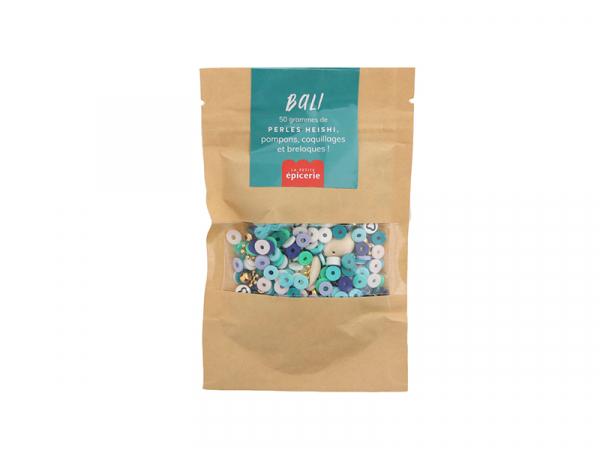 PETIT PRINCEAU 144031 MELANGE DE PERLES HEISHI ET DE BRELOQUES - BALI