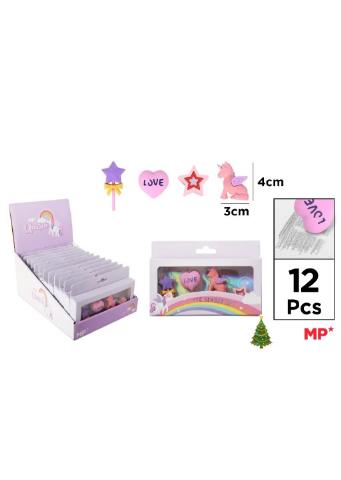 ΓΟΜΑ ΣΕΤ 4ΤΕΜ LOVE UNICORN 23017